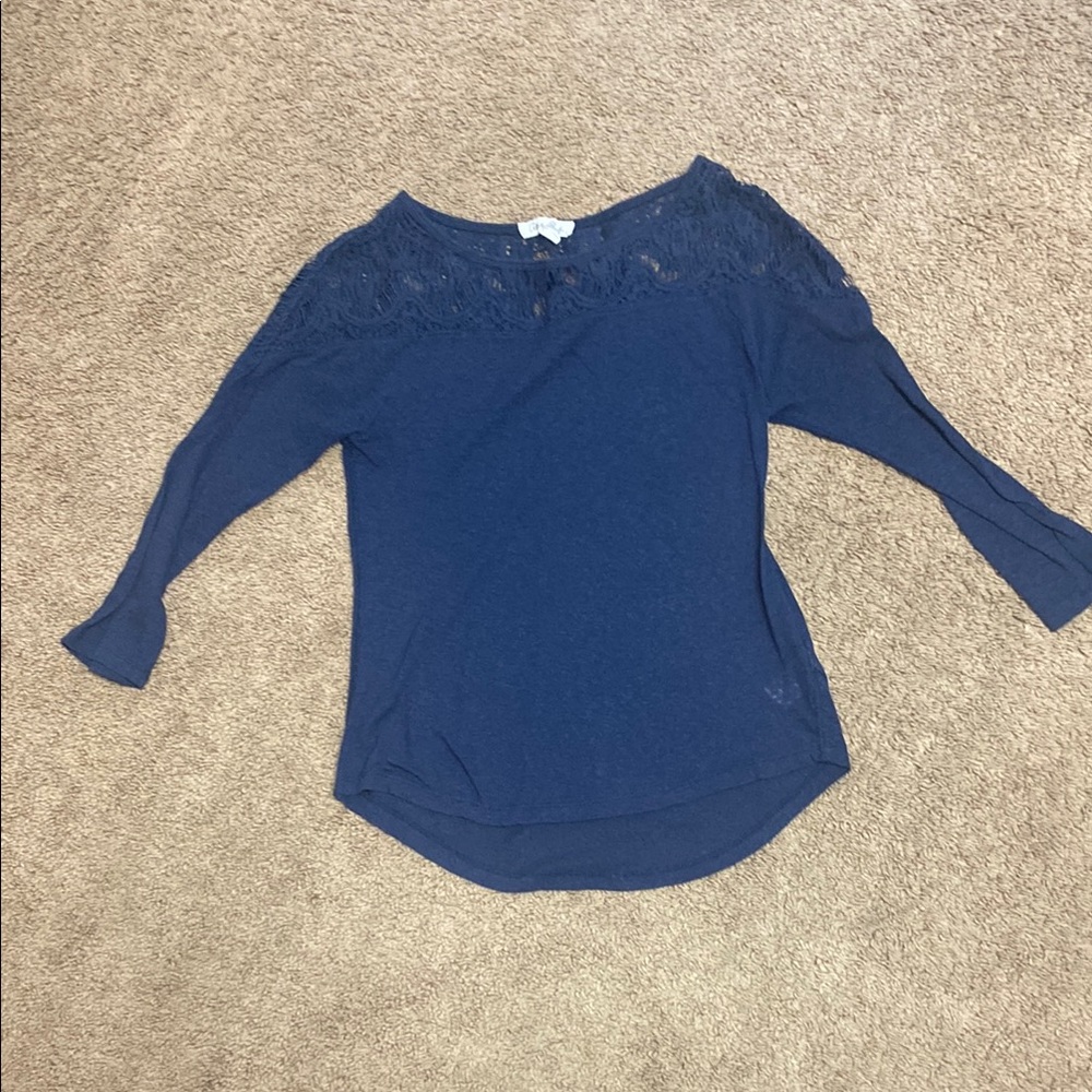 Aeropostale Blue Fitted Blouse